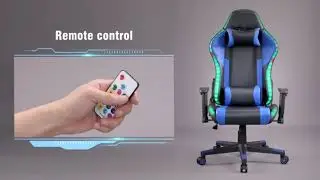 2021 Mirto Racing LED Gaming Chair with Bluetooth Music Speaker | HopeRacer