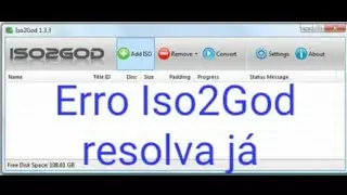 Erro do iso2god ajudando a concerta