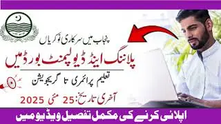 Planning and Development Board Punjab jobs 2025 | SPPAP jobs 2025 | Pakistan jobs today