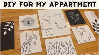 DIY- Création d’un mur de toile pour mon set up d’appartement