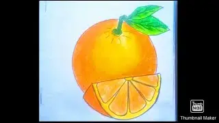 CARA MEWARNAI GAMBAR JERUK | GRADASI WARNA