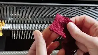 avviamento con il cast-on rag &middot; Silver Reed SK830
