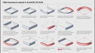 how to use fillet command in autocad 2d 2024