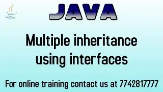 multiple inheritance in java using interface