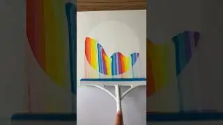 Scrape Art Paintings #acrylicpainting #shorts #painting