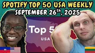 РЕАКЦИЯ НА ХИТЫ НЕДЕЛИ | Spotify Top 50 USA Weekly (26 сентября 2025 г.) | ПЕРВЫЙ СМОТР