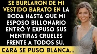 Mi familia se burló de mí en la boda… hasta que entró mi esposo billonario y los dejó en shock...
