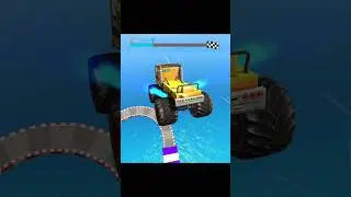 IMPOSSIBLE Monster Truck Jump 😱🔥 | Mega Ramp Crash #shorts