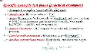 L14: Chemical Analysis of Important Drugs | Food and Drug Chemistry