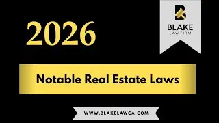 2026 - Notable New Real Estate Laws