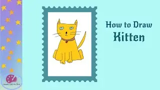 How to Draw a Cute Little Kitten [For Kids] #howtodraw #artbykids