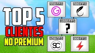 TOP 5 MEJORES CLIENTES de Minecraft NO PREMIUM que deber&iacute;as probar en 2025 | 1.8 - 1.21 (SIN LAG)