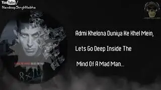 BOHEMIA - Full HD Official Lyrics Video of 'I Got The Picture' By 
