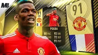 FIFA 18 TIF POGBA REVIEW | 91 POGBA PLAYER REVIEW | FIFA 18 ULTIMATE TEAM