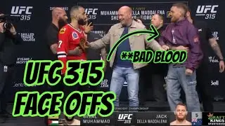 UFC 315 FACE OFFS #ufc #ufc315 #ufc315faceoffs #mma