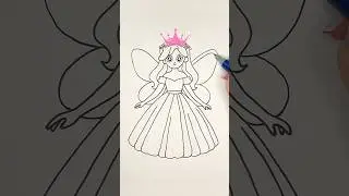 Draw a Beautiful Fairy Princess: Easy and Magical Tutorial! 🧚&zwj;♀️🎨