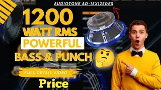 Audiotone Powerfull 15inch 1200 Watt New Speaker AD15X1250ES Unboxing Video 