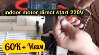 how to start indoor (blower) motor without pc board and 220v and capacitor complete connections