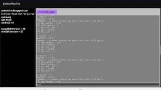 Read text file with request permission at runtime (Android example)