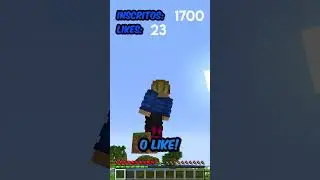 MINECRAFT MAS VOCÊ CONTROLA O MEU TAMANHO #minecraft #shorts