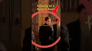 Taehyung spotted at a party in paris #taehyung #taehyungnews #taehyungxceline
