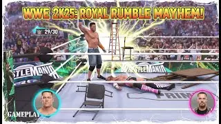 WWE 2K25 Royal Rumble Match | 10-Man Over-The-Top-Rope Elimination Chaos! 🔥