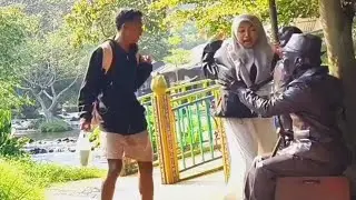 Maaf kan tangan ku.. prank patung hidup..!!!