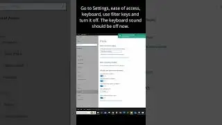 How to stop Keyboard Beep/click sounds on your windows 10 and windows 11 Computer