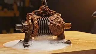Extreme Rust Removal | Old Machine Grinder Restoration