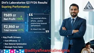 Divi's Laboratories Q2 FY26 Results: Net Profit Jumps 35% to ₹689 Crore@adityafinancialinsights#yt