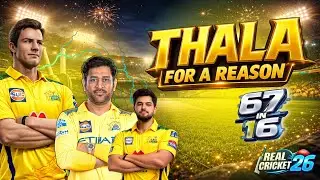 GOAT Finisher Dhoni Smashes 67 in 16 Balls | Unreal Finish  #realcricket 