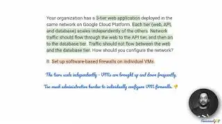 PCA-10 Quick, GCP Professional Architect - firewalls, routes, networking, multitier, scaling
