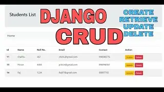 Django CRUD (Create, Read or Retrieve, Update, Delete) || #Django || #CRUD