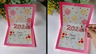 DIY New Year Card 2026 | Easy Handmade Greeting Card Ideas | Happy New Year Card Kaise Banaye Part 2