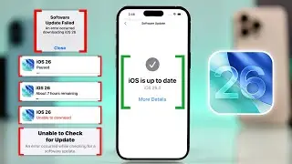 iOS 26 Unable to Install Update on iPhone? Here the Fix!