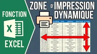 EXCEL - CRÉER UNE ZONE D'IMPRESSION DYNAMIQUE (Zone d'impression qui s'adapte automatiquement)