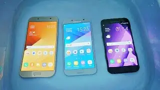Samsung Galaxy A7 против A3 против A5 2017 — тест на воду! (4K)
