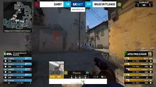 EZZ COMEBACK!! SEMI FINAL!!   NIP vs Gambit  CSGO ESL Pro League   HIGHLIGHTS !!!