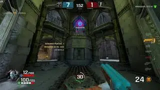 Quake Champions Gameplay Duel Ranked - CORRUPTED KEEP - reikoblast gameplays