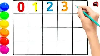 Numbers Writing Practice ✍️ | Easy Math Learning With Lines +Curves | Kindergarten Exam Series