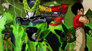 Dragon Ball Z Budokai 3 Krillin (Majin Buu Saga) vs Cell (ALL FORMS)