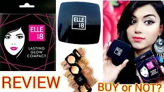 ELLE18 LASTING GLOW COMPACT REVIEW (HINDI)||NEW LAUNCH ELLE18 || 100 rs Only Makeup || Lovebeautybee