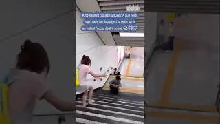 Helpful Guy on Escalator Turns Into 