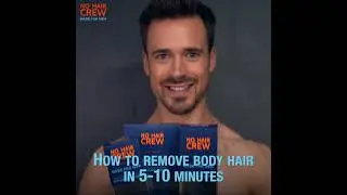 How to use a Hair Removal Cream.  Product demonstration in just 25 seconds.