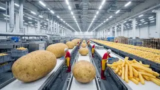 Inside the French Fries Factory: From Potatoes to Million-Dollar Products (Full Process)