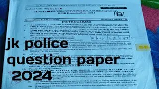 Jk police previous year question paper 1 DEC 2024 #jkssb #trending  #naveensir #rwa