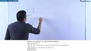 Are Coplanar Lines Conditions Defined KCET 12th Mathematics 3D Geometry Planes