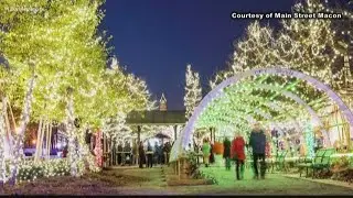 Downtown Macon Christmas lights going up