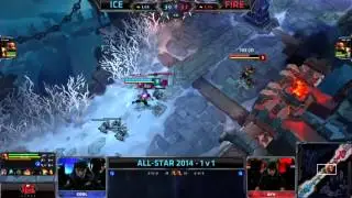 Team Ice vs Team Fire - 1v1 Challenge - Cool vs QTV -  All Star 2014