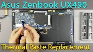 Asus Zenbook UX490 Disassembly, fan cleaning and thermal paste replacement
